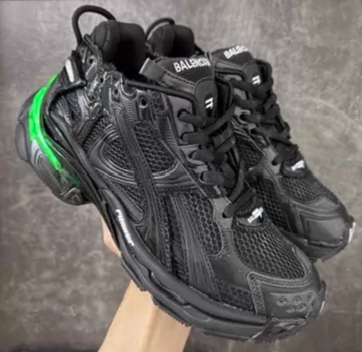 Balenciaga Runner Black with LED