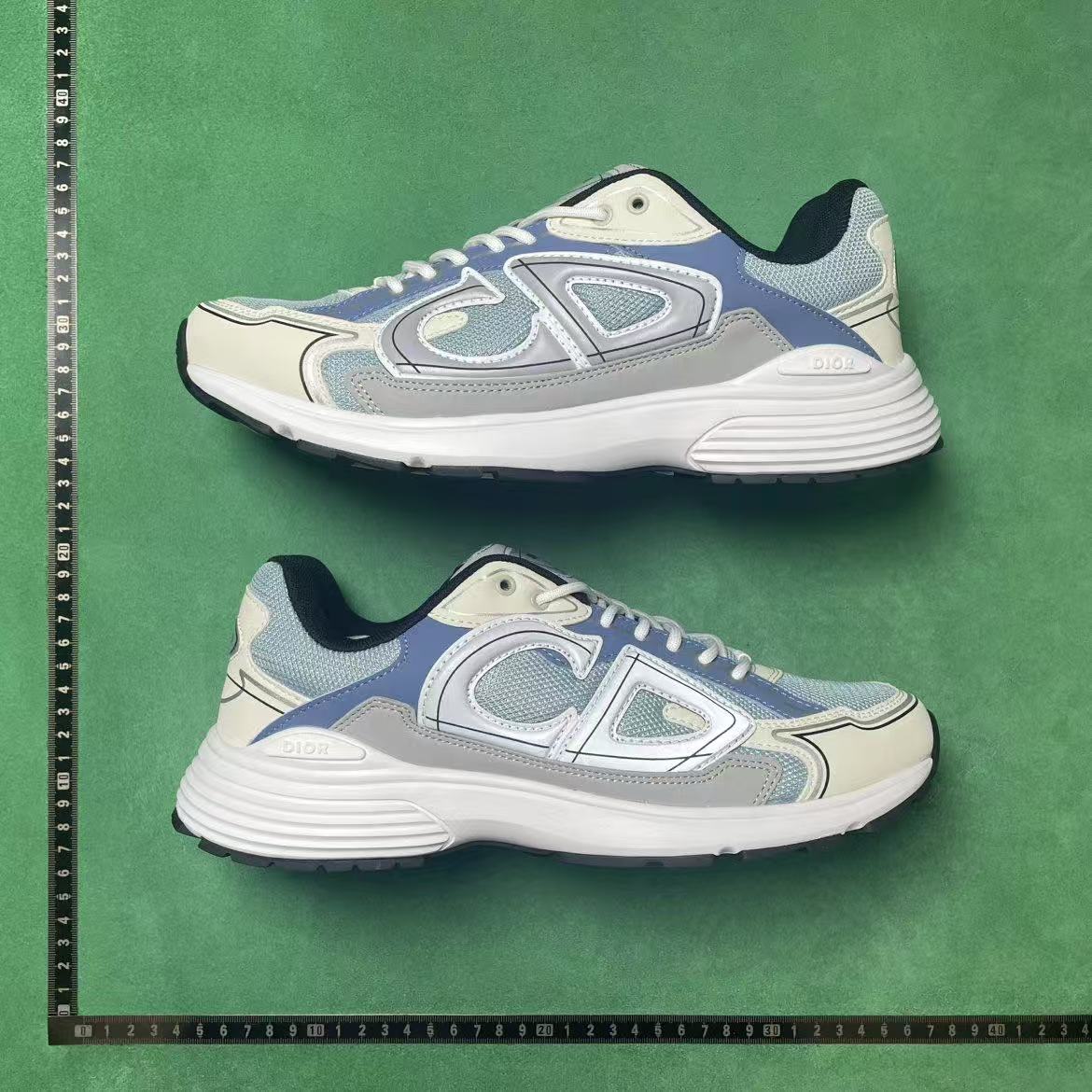 Dior B30 Sneaker, Light Blue Technical Mesh with Blue, Gray and White Technical Fabric