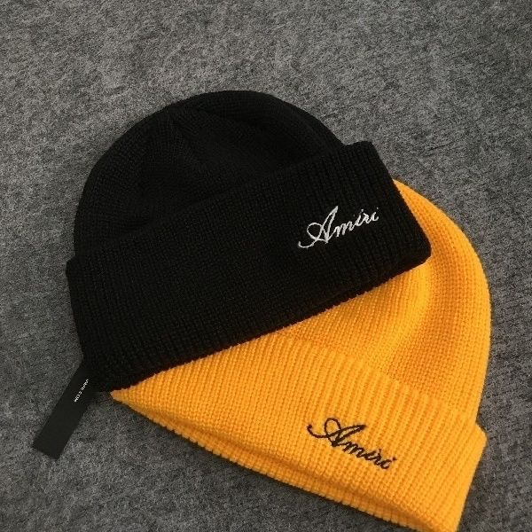 Amiri Knitted Hat Style Warm Hat Knitted Hat Korean Edition Trendy Versatile Star Same Style