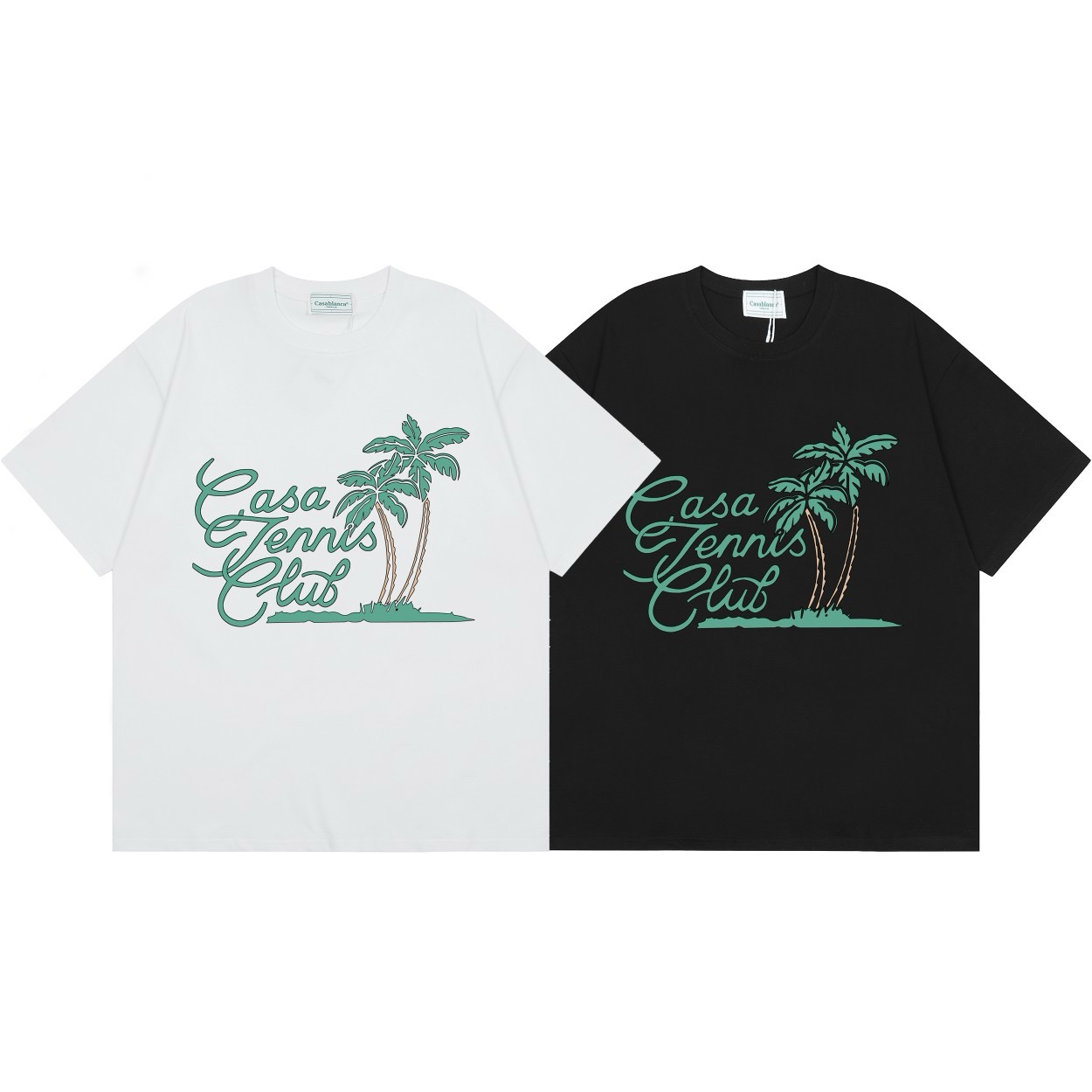 Green tree printed high quality tshirt