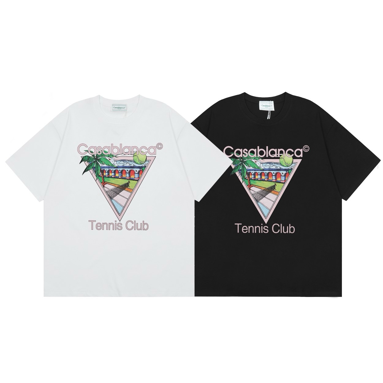 High quality cotton double sand casual tshirt