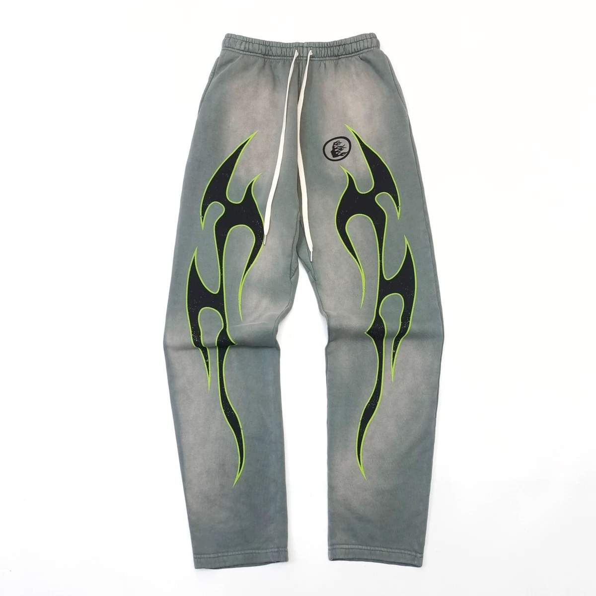 1:1 Version Flame Logo Pants Grey 2 Styles