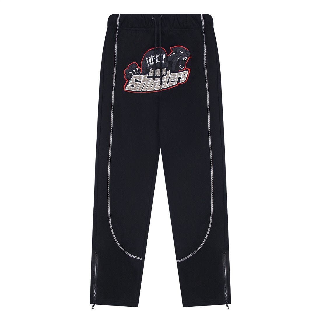 Gradient fleece letter printed pant