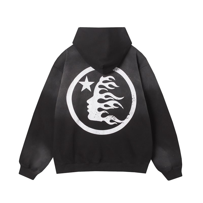 Washed pure cotton cardigan coat zip up jacket hoodie