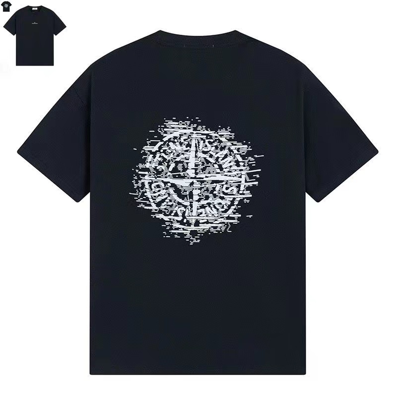 2024 summer new back after big compass t-shirt