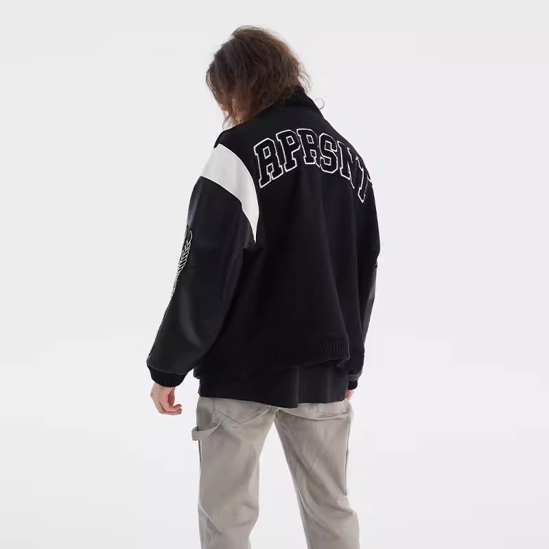 Represent Tiger Back Letters Jacket Black
