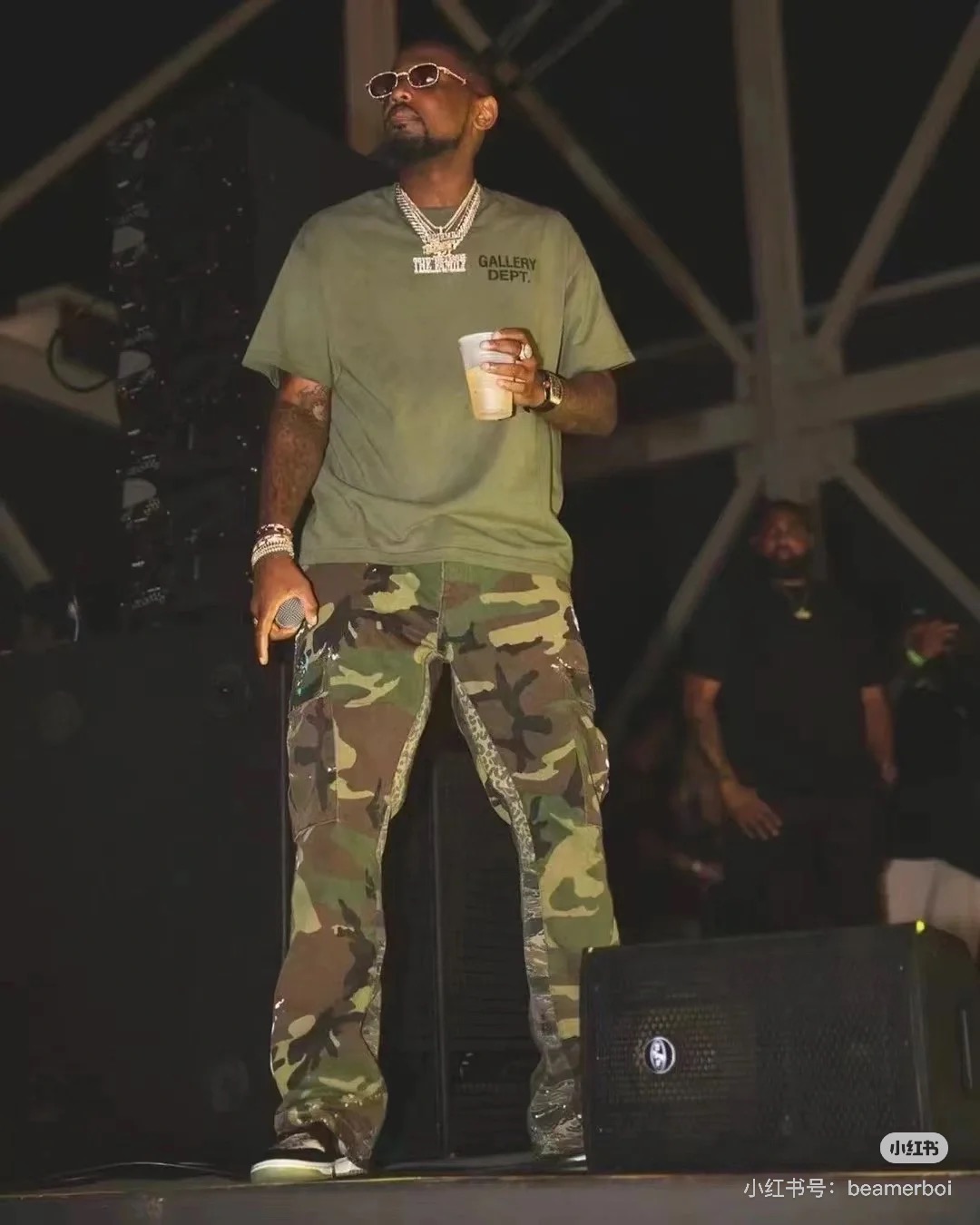 1:1 Best Quality Camo Green Pants