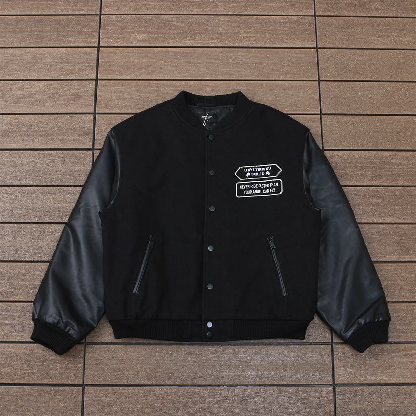 Represent All Black Bleach Jacket