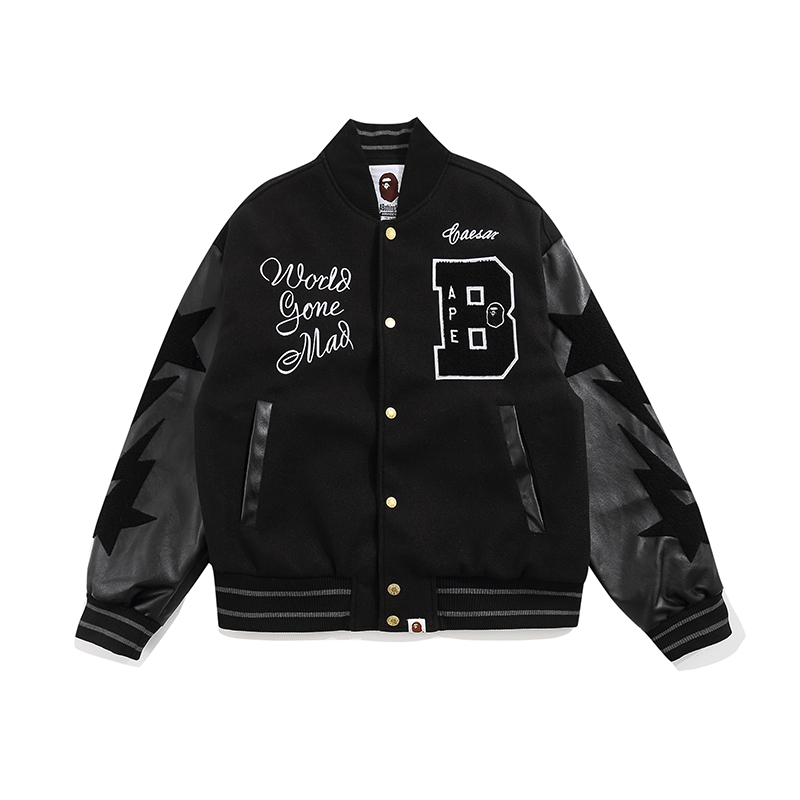 Bape Big B Letters Jacket Full Black
