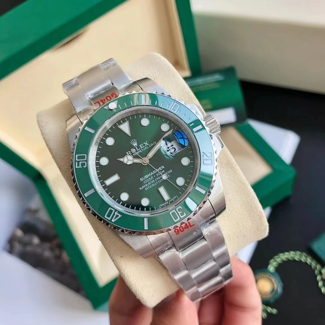 40mm Rolex Submariner Watch Green