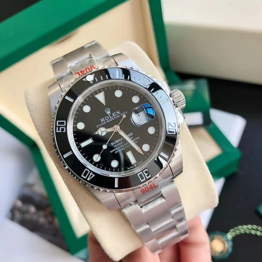 40mm Rolex Submariner Watch Black