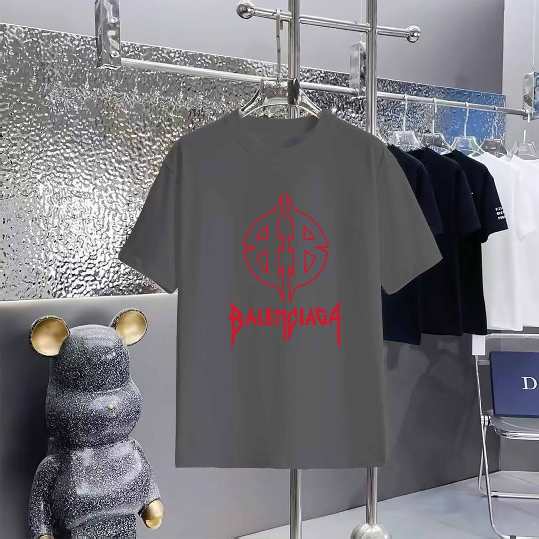 Balenciaga  big Logo round neck Tee
