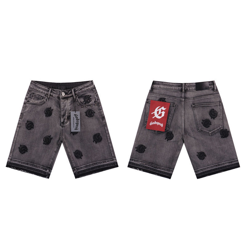 Godspeed Embroidery G Logo Denim Shorts 2 Colors