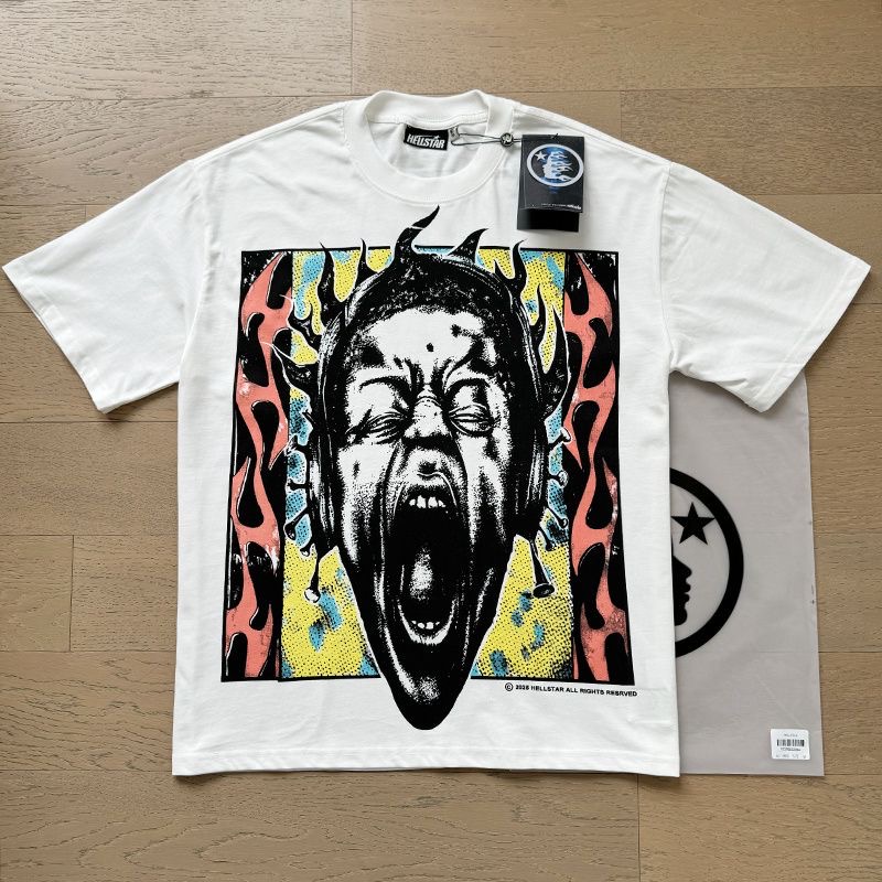 Hellstar Heaven Sounds Tee White Color