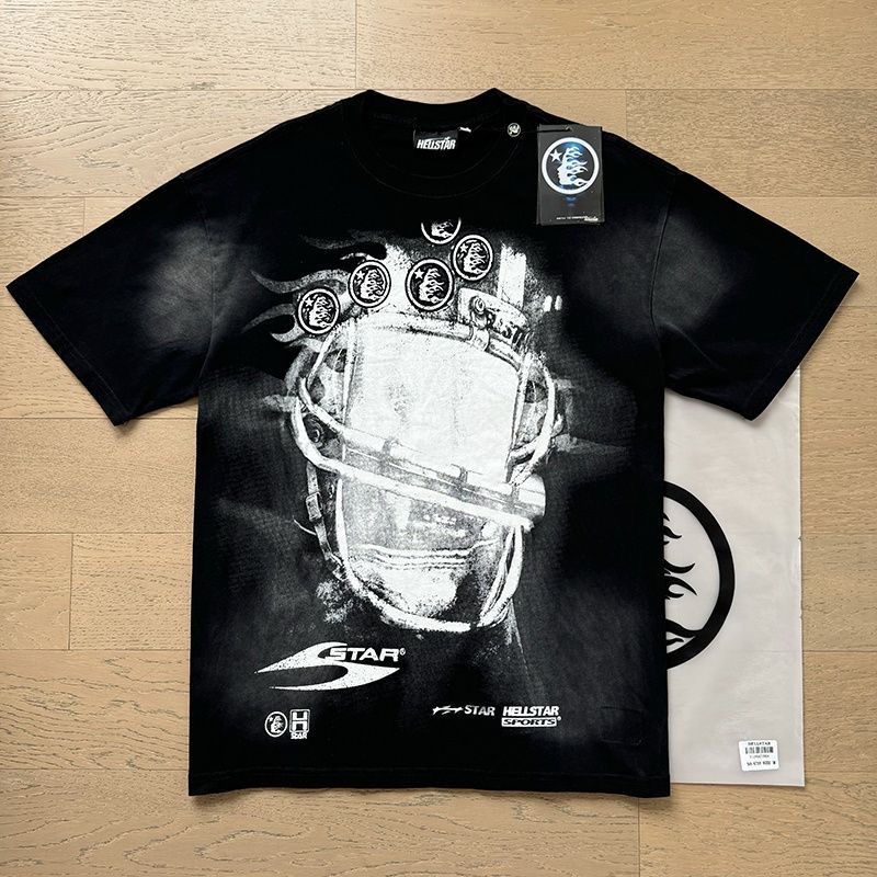Hellstar Mask Head Print Tee Black