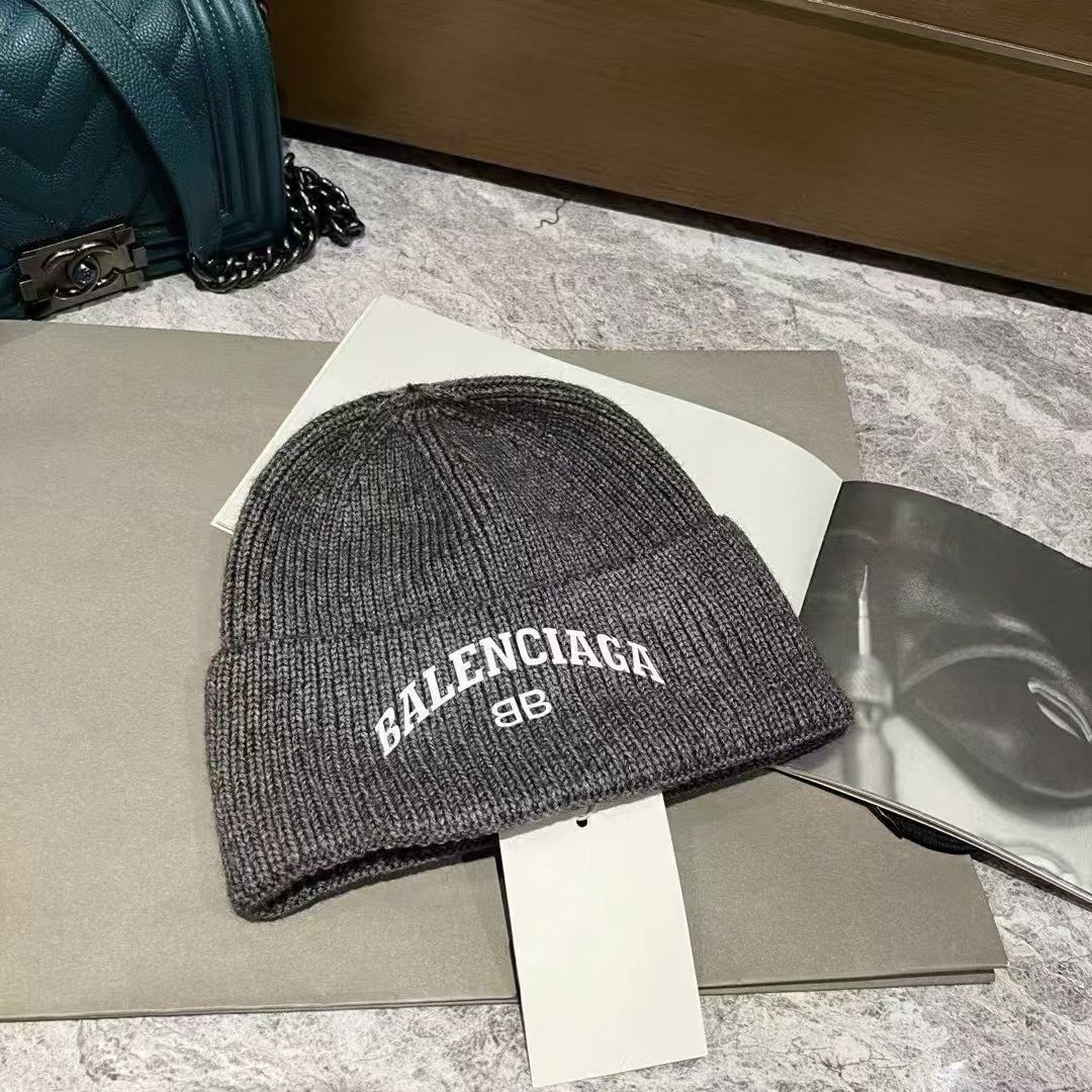 Balenciaga Hat Letter Ear Protector Versatile Embroidered Warm Knitted Couple Knitted Hat Season Cold Hat